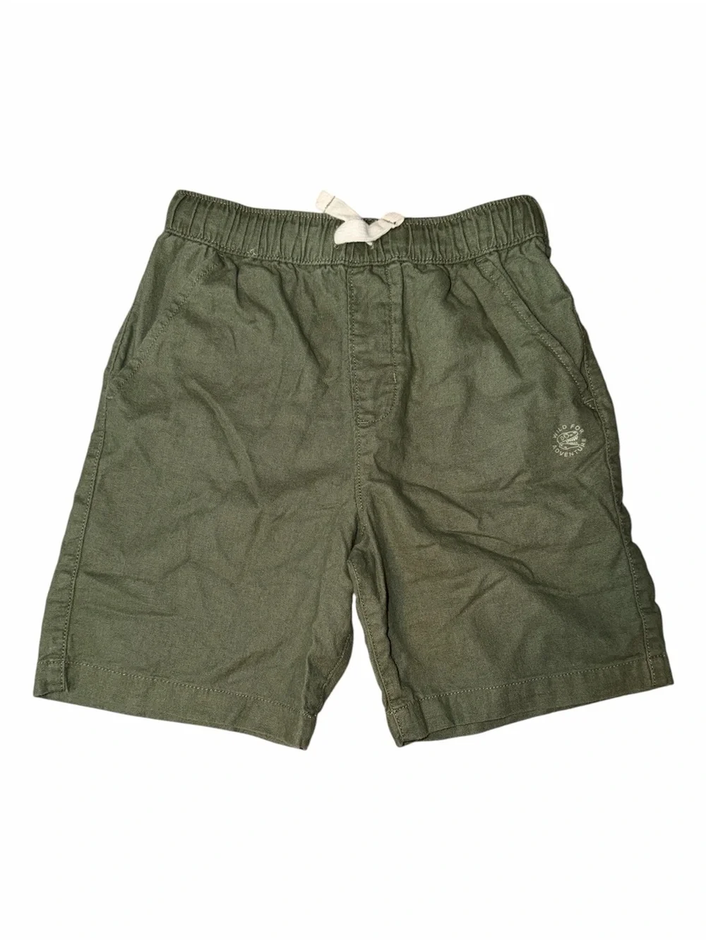 Boy’s Olive Drawstring Casual Shorts